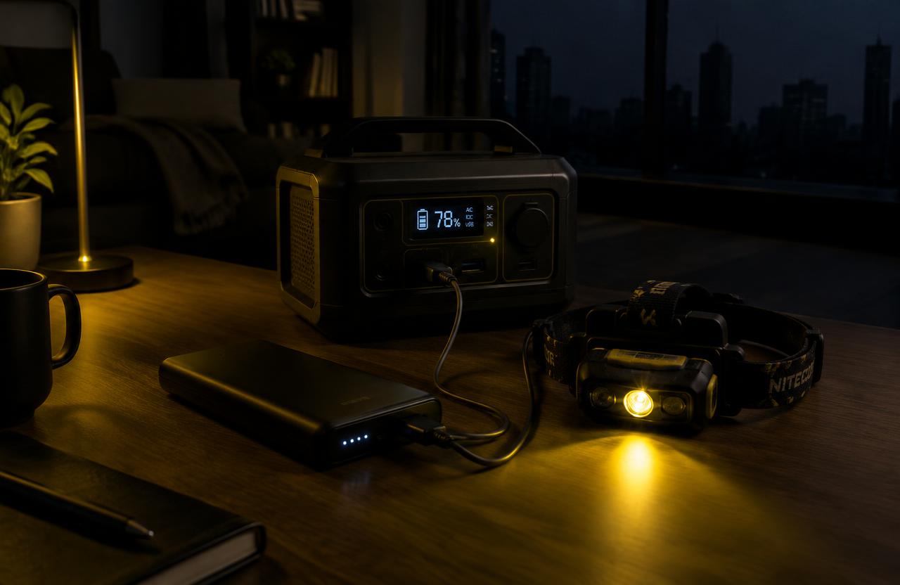 Lanterna LED recarregável